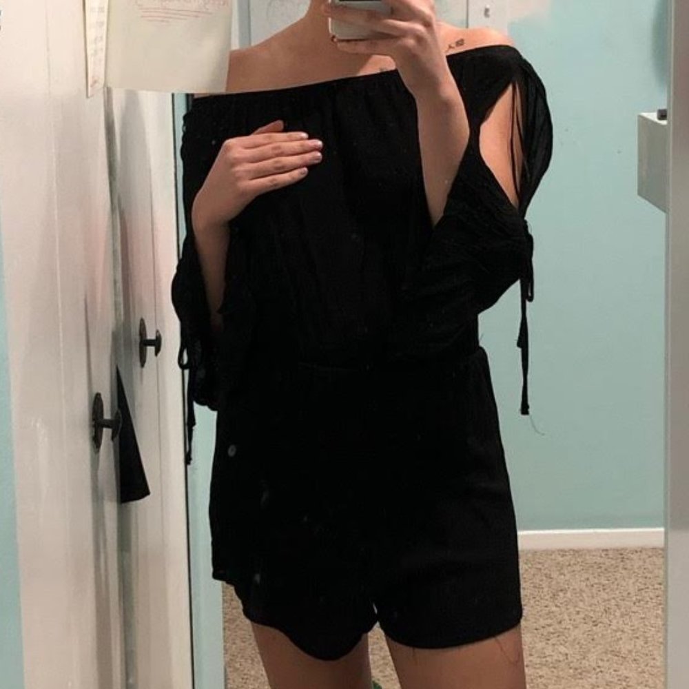 Sheer Black Romper